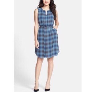 {Nordstrom} Halogen Pleat Front Dress w POCKETS!
